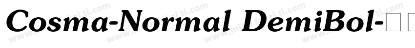 Cosma-Normal DemiBol字体转换
